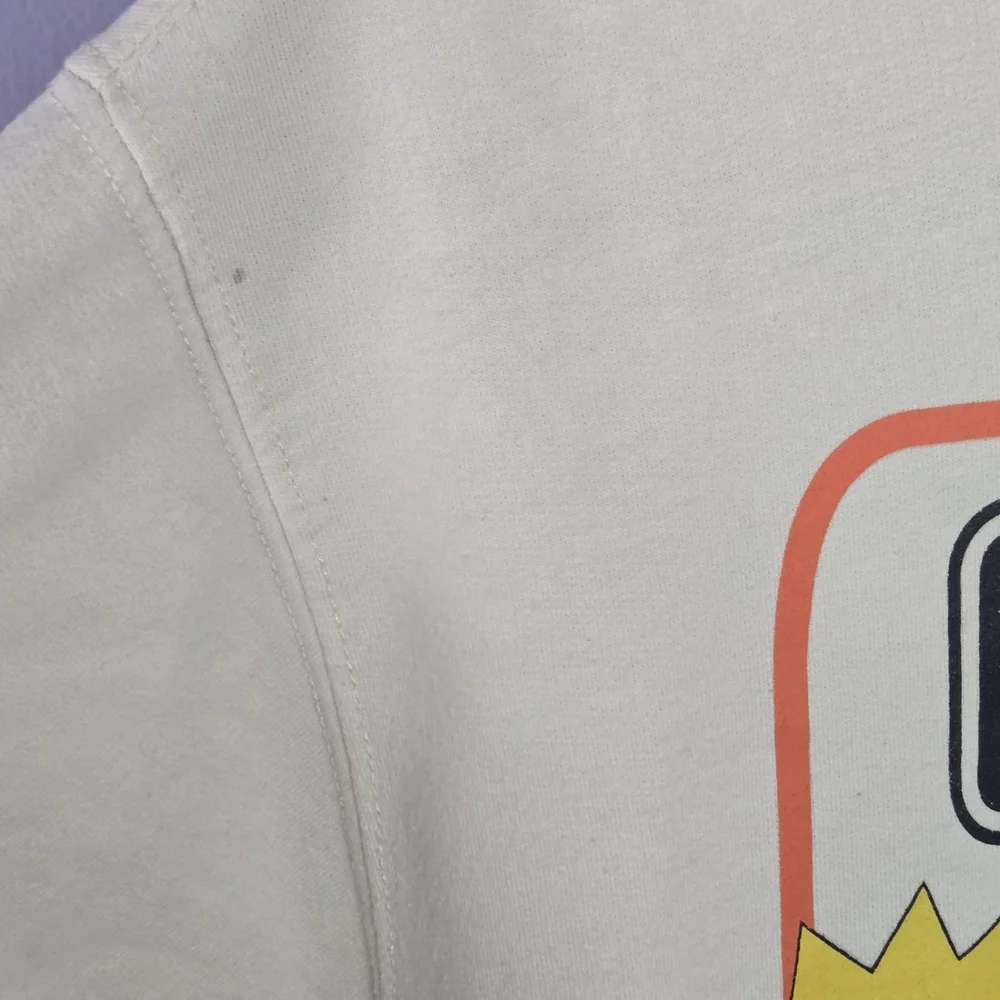 2002 Naruto Shippuden Ichiraku Ramen Hoodie Mens Large Anime Pullover in cream